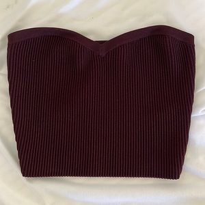 Babaton by Artizia Scuplt Knit Sweetheart tube top